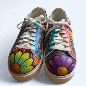 Colorful Floral Women's Sneakers